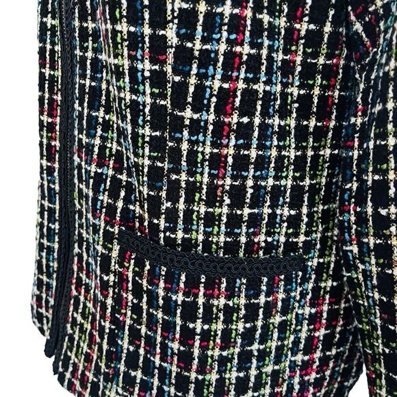 KORET zip front lined jacket with pockets, braid trim size 16. - Picture 5 of 9